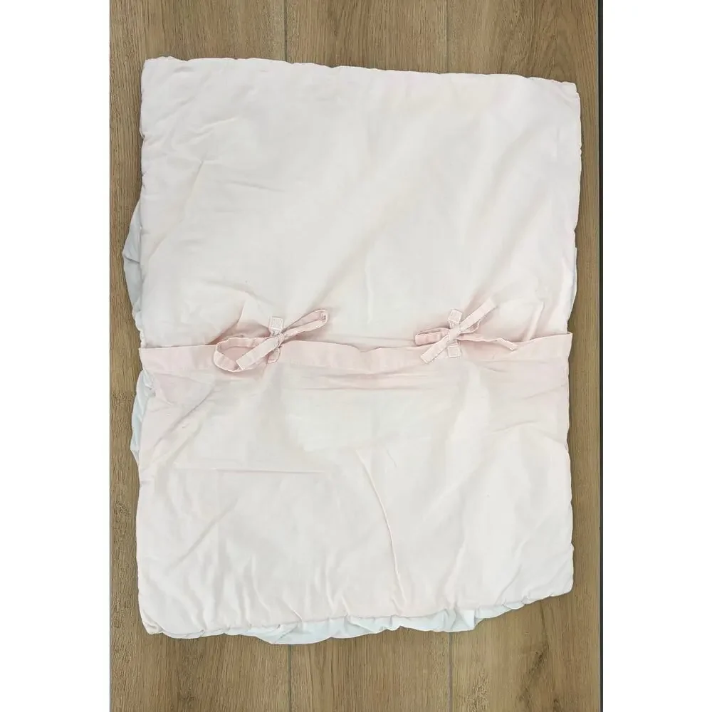 Pottery Barn Kids x Monique Lhuillier Velvet Pintuck Pillow Shams Blush Set of 2